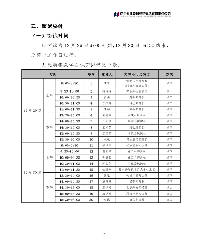 遼寧省建設(shè)科學(xué)研究院有限責(zé)任公司 關(guān)于中層正職競聘工作的通知(圖3)