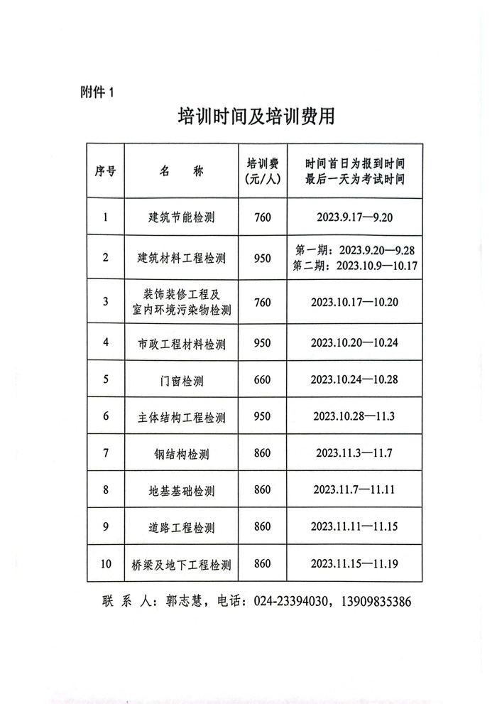 2023年關(guān)于舉辦試驗(yàn)檢測(cè)人員培訓(xùn)的通知(圖5)